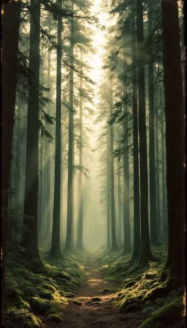 Misty Forest Path