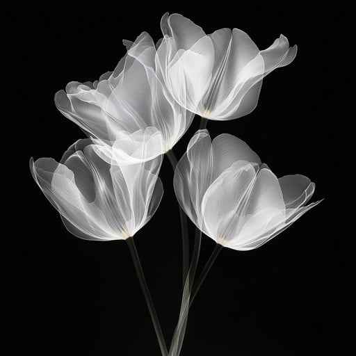 Elegant white tulips