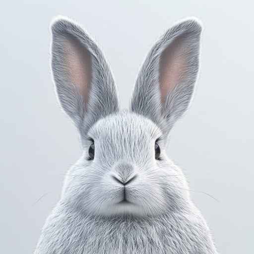 Adorable Grey Rabbit Adorable Grey Rabbit