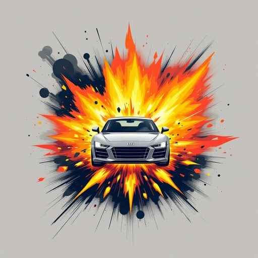 Explosive Car Art