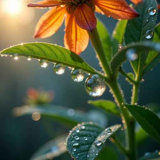 Dewdrops Catching Light Dewdrops Catching Light