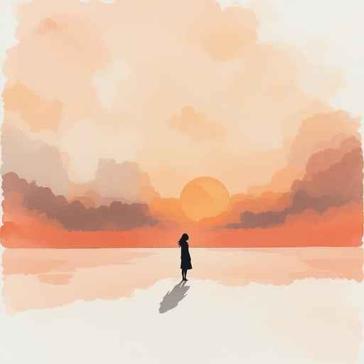 Solitude At Sunset