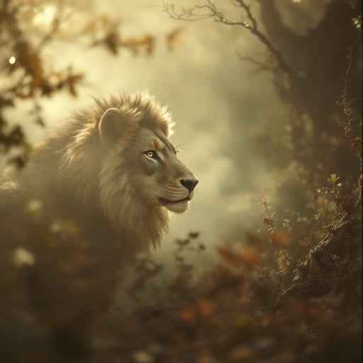 Majestic Lion Portrait