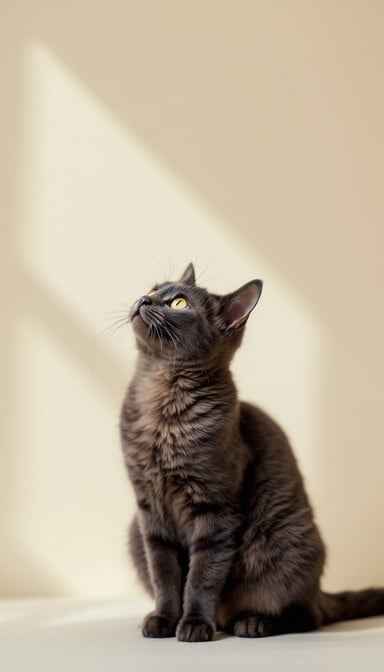 Contemplative Feline Gaze Contemplative Feline Gaze