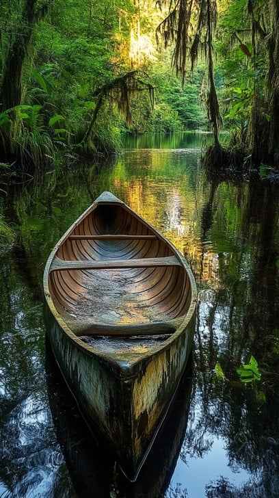 Serene River Canoe