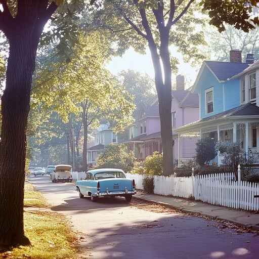 Suburban Morning Scene Suburban Morning Scene