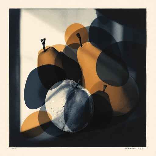 Shadowed Fruit Print