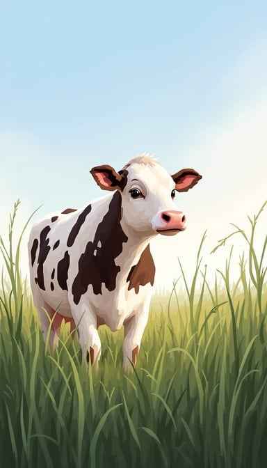 Peaceful Meadow Cow Peaceful Meadow Cow