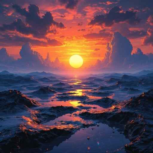 Cosmic Ocean Sunset Cosmic Ocean Sunset