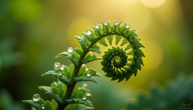 Unfurling Fern Spiral Unfurling Fern Spiral