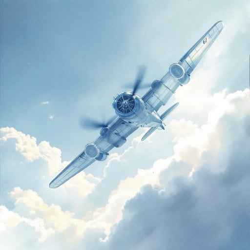 Vintage Plane Soars Vintage Plane Soars