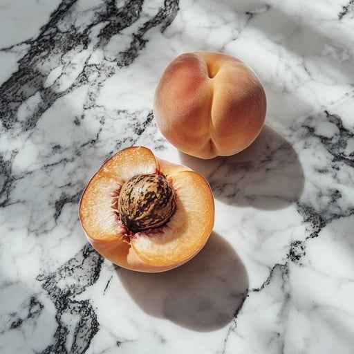 Peach on Marble