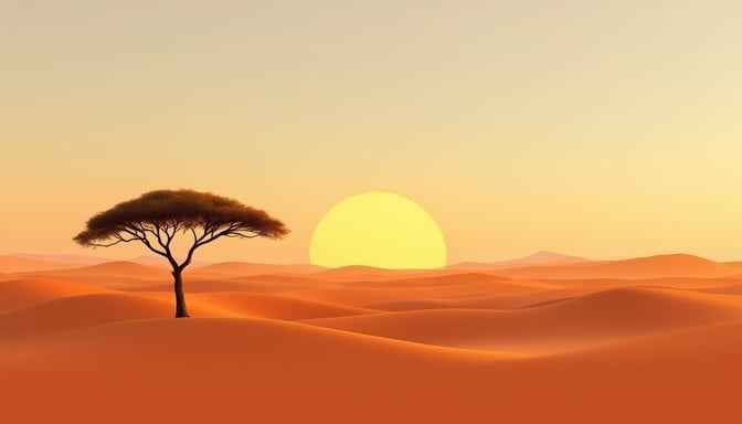 Serene African Sunset Serene African Sunset