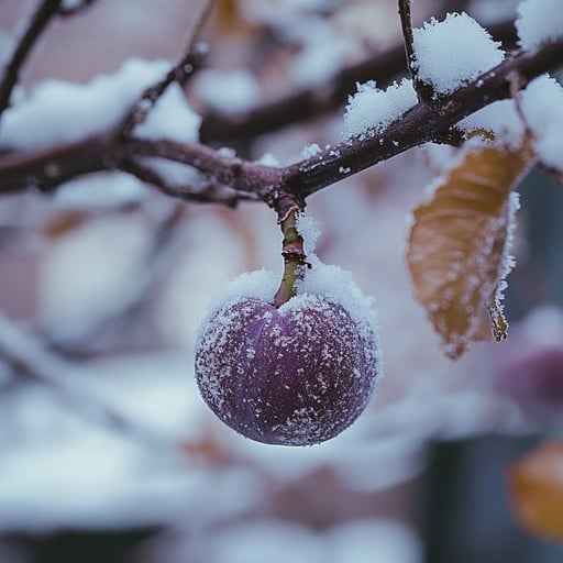 Snowy Plum Fruit