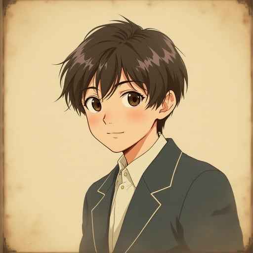 Vintage Anime Student