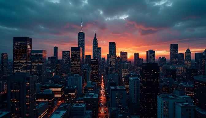 Twilight Urban Skyline Twilight Urban Skyline