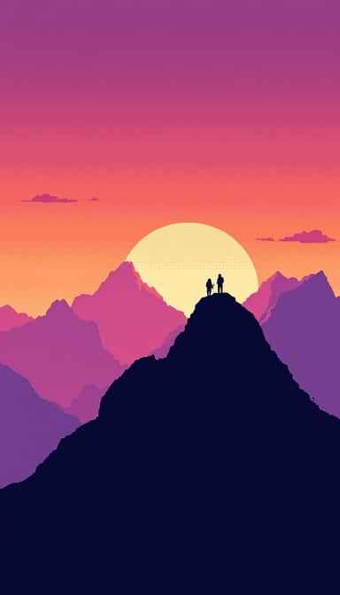 Mountain Summit Sunset