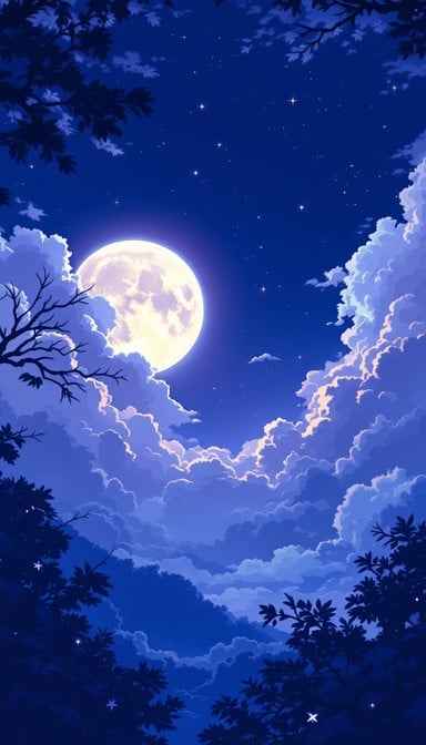 Moonlit Anime Night Moonlit Anime Night