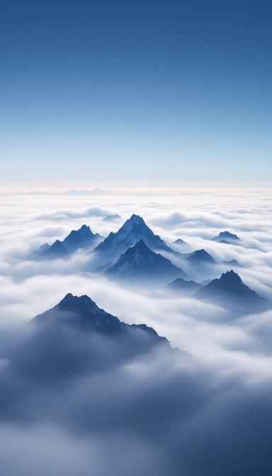 Peaks Above Clouds