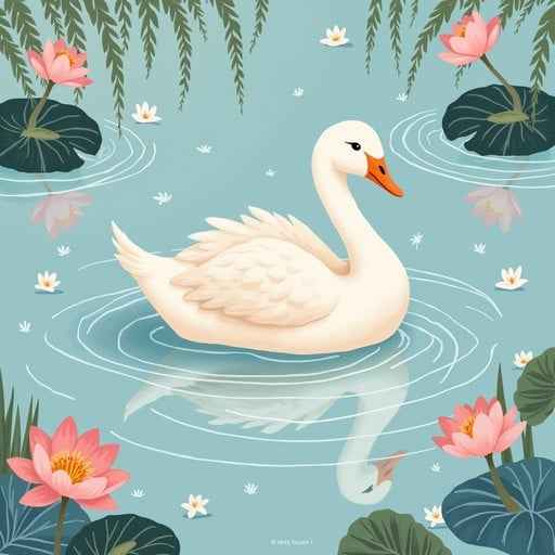 Serene Swan Scene