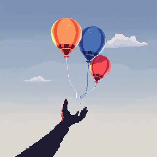 Balloons Taking Flight