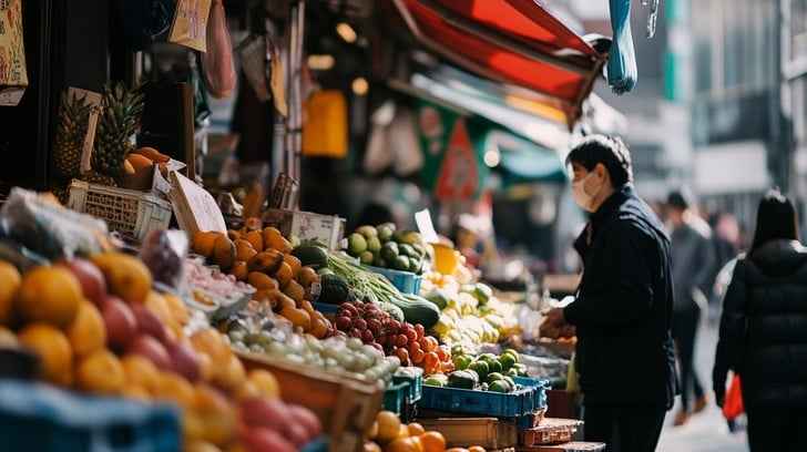 Fruit Market Shopping