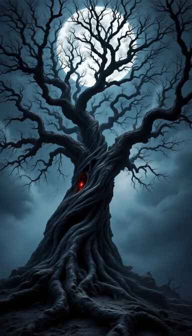 Moonlit Gothic Tree