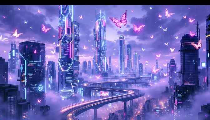 Neon Butterfly Metropolis Neon Butterfly Metropolis