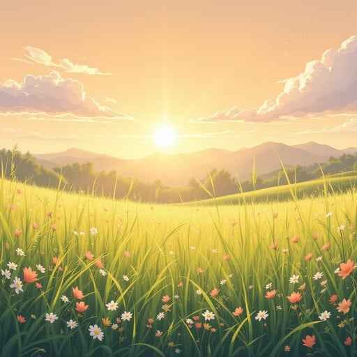 Golden Meadow Sunset Golden Meadow Sunset