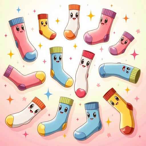 Dancing Kawaii Socks