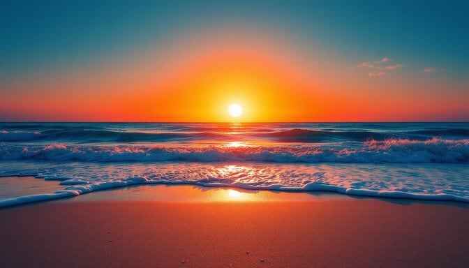Radiant Ocean Sunset Radiant Ocean Sunset