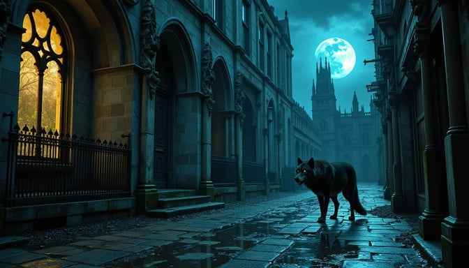 Moonlit Wolf Prowl