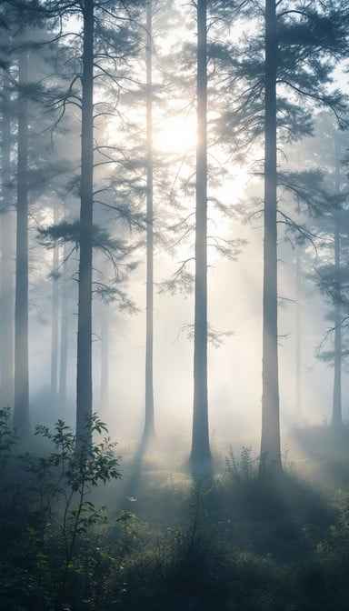 Misty Forest Dawn