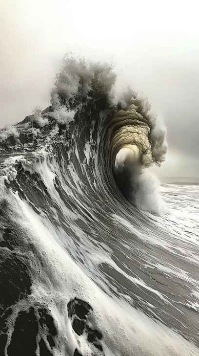 Majestic ocean wave