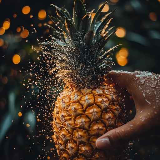 Splashing Pineapple Moment Splashing Pineapple Moment