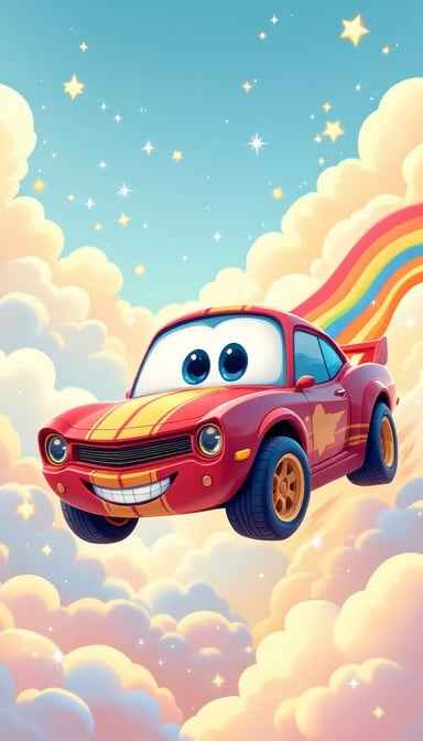 Flying Happy Car