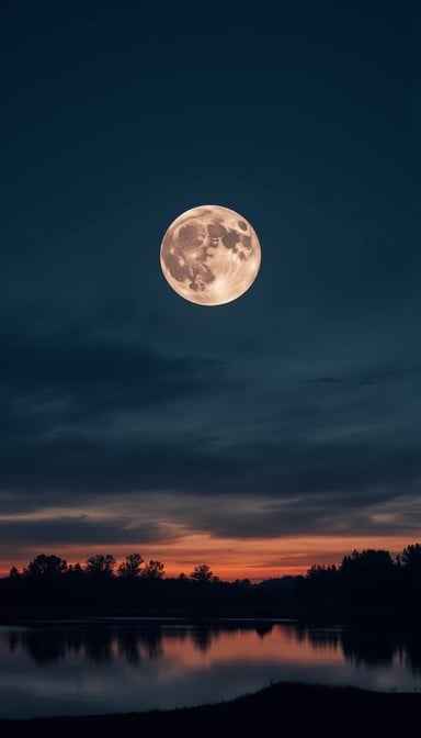 Majestic Moonlit Reflection