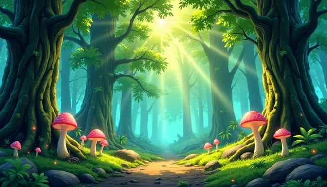 Mystical Anime Forest Mystical Anime Forest