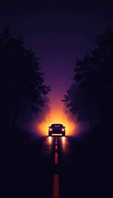 Foggy Night Drive Foggy Night Drive