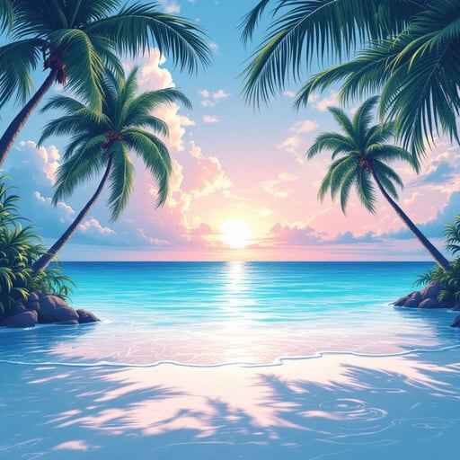 Tropical Paradise Sunset Tropical Paradise Sunset