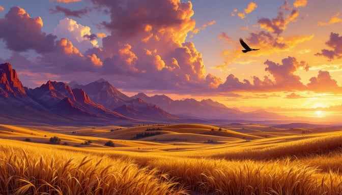 Majestic American Sunset