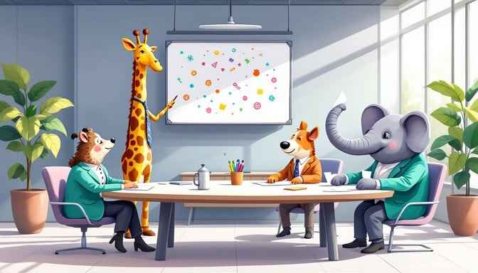 Whimsical Office Gathering