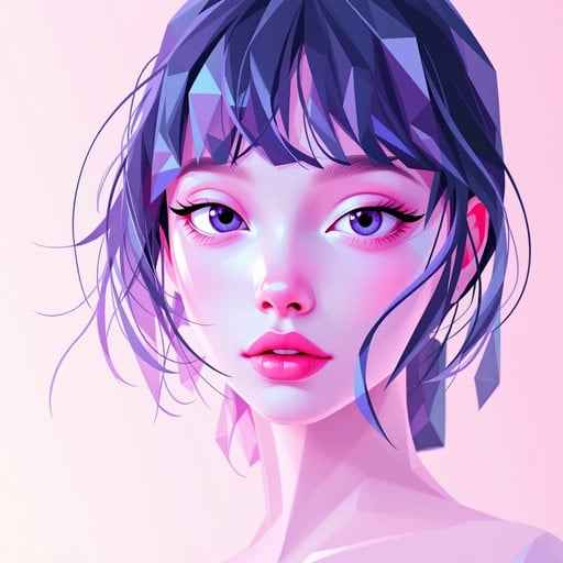 Pastel Anime Portrait