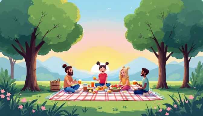 Sunset Picnic Paradise