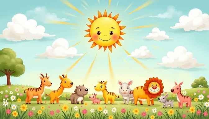 Sunny Animal Gathering Sunny Animal Gathering
