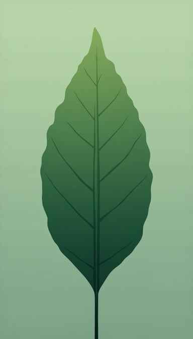 Minimalist Green Leaf