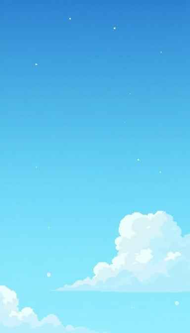 Peaceful Pixel Sky