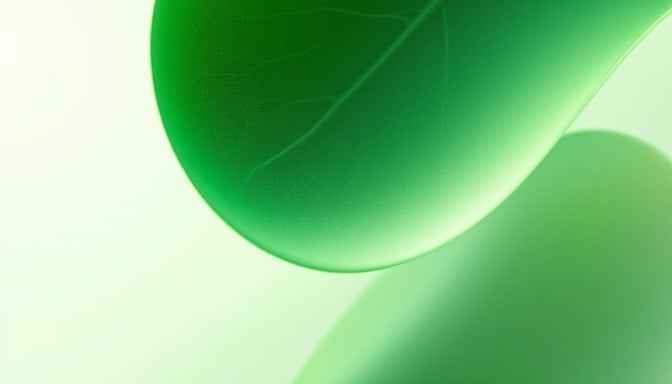 Glowing Green Leaf