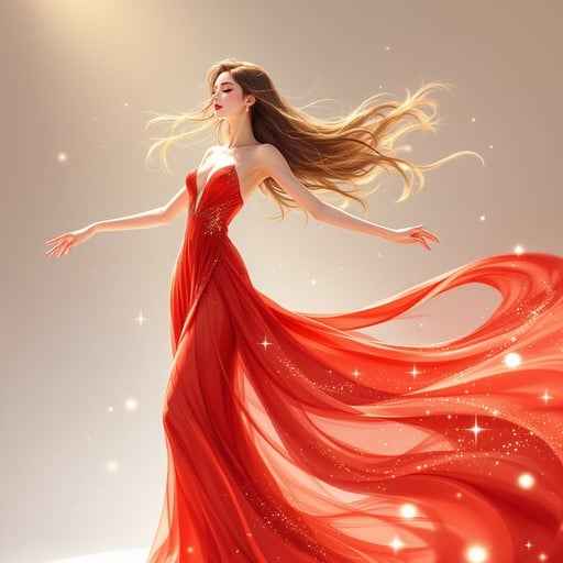Crimson Dress Dance