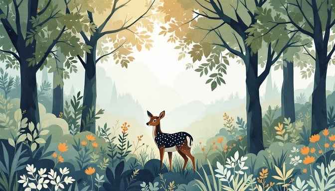 Magical Forest Deer
